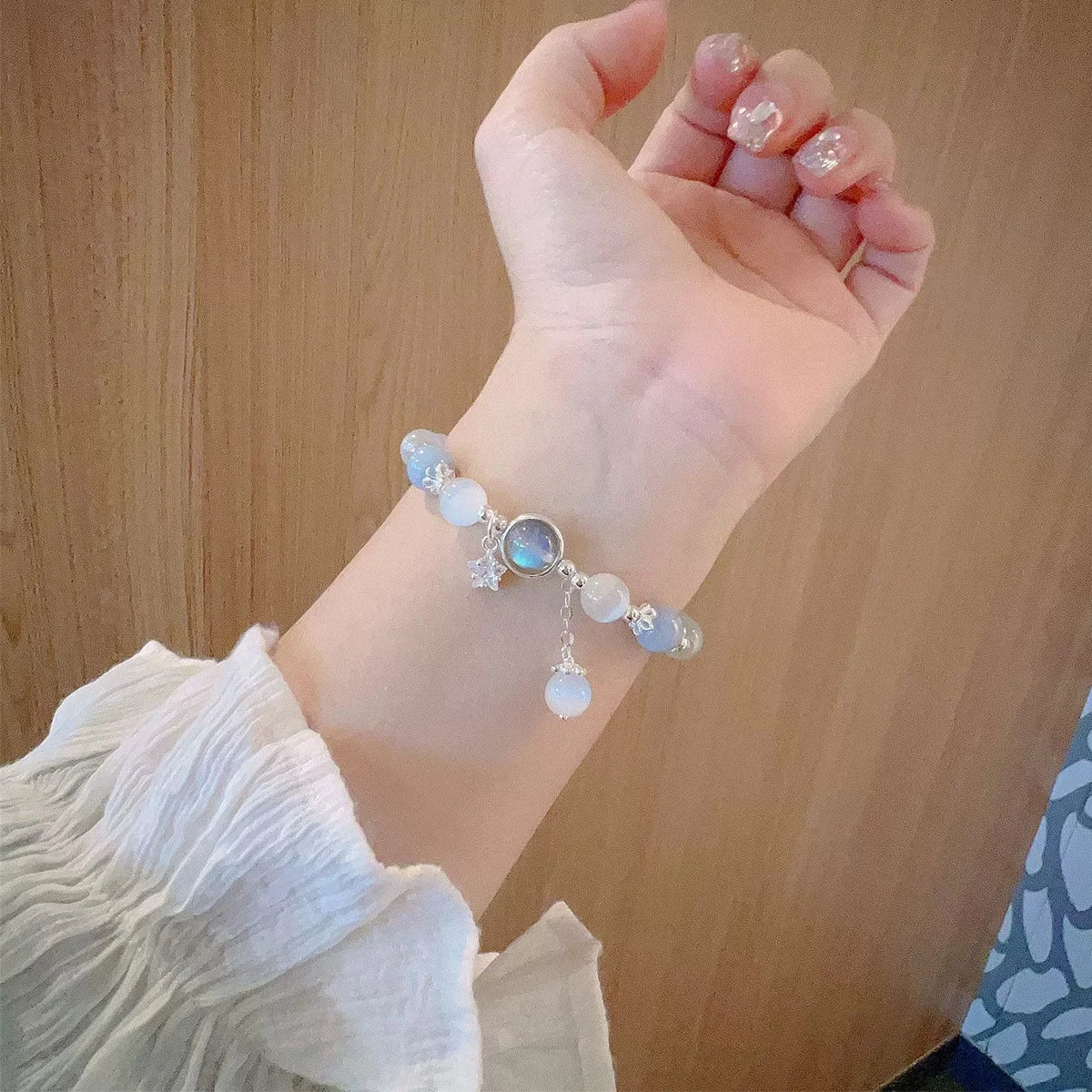 Dreamy Blue Moonstone Bracelet