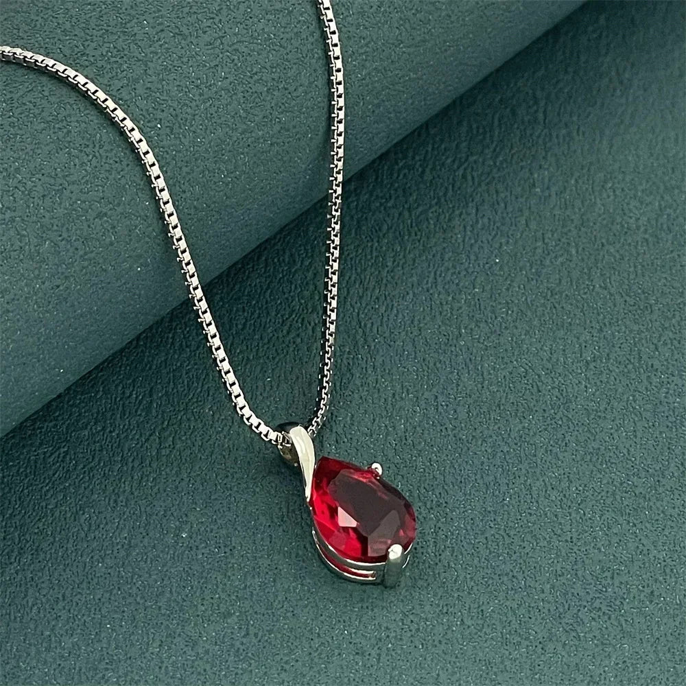 Teardrop Pendant Necklace