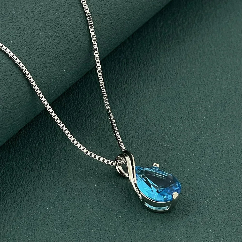 Teardrop Pendant Necklace