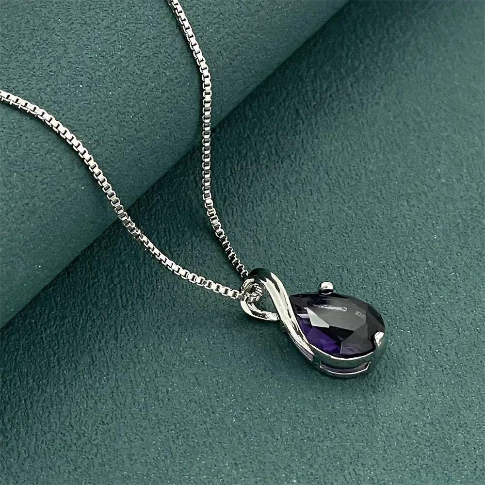 Teardrop Pendant Necklace